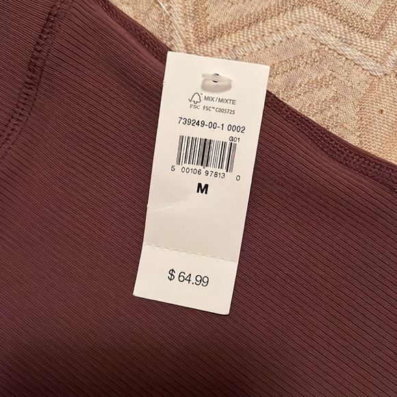 GapFit Rib Sky High Studio Purple Flare Leggings/NWT/M - Picture 7 of 13